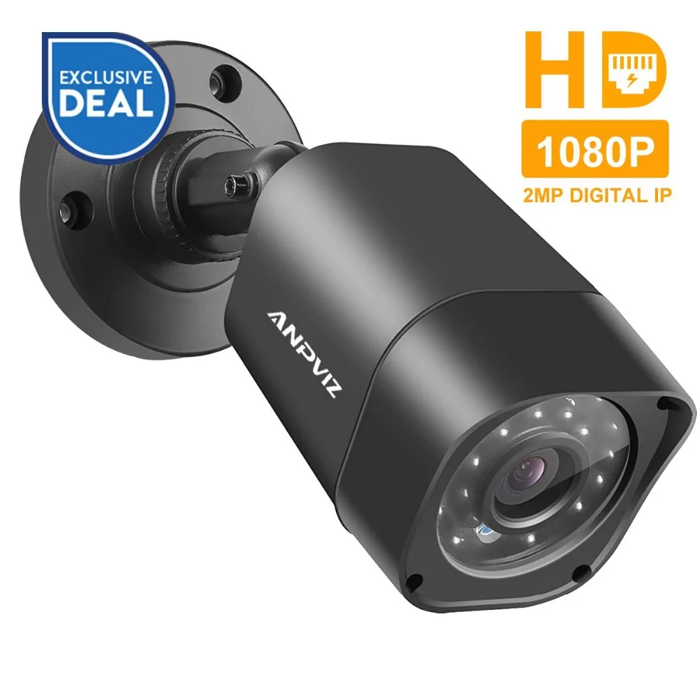 

Anpviz H.265 Bullet IP Camera PoE 2MP HD Outdoor Waterproof Night Vision 1080P Security Video Surveillance Camera Onvif