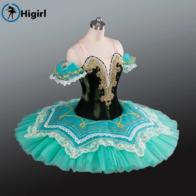 green pancake tutu adult nutcracker ballet cosutmes women professional ballet tutu kids ballet stage costumes child BT9090