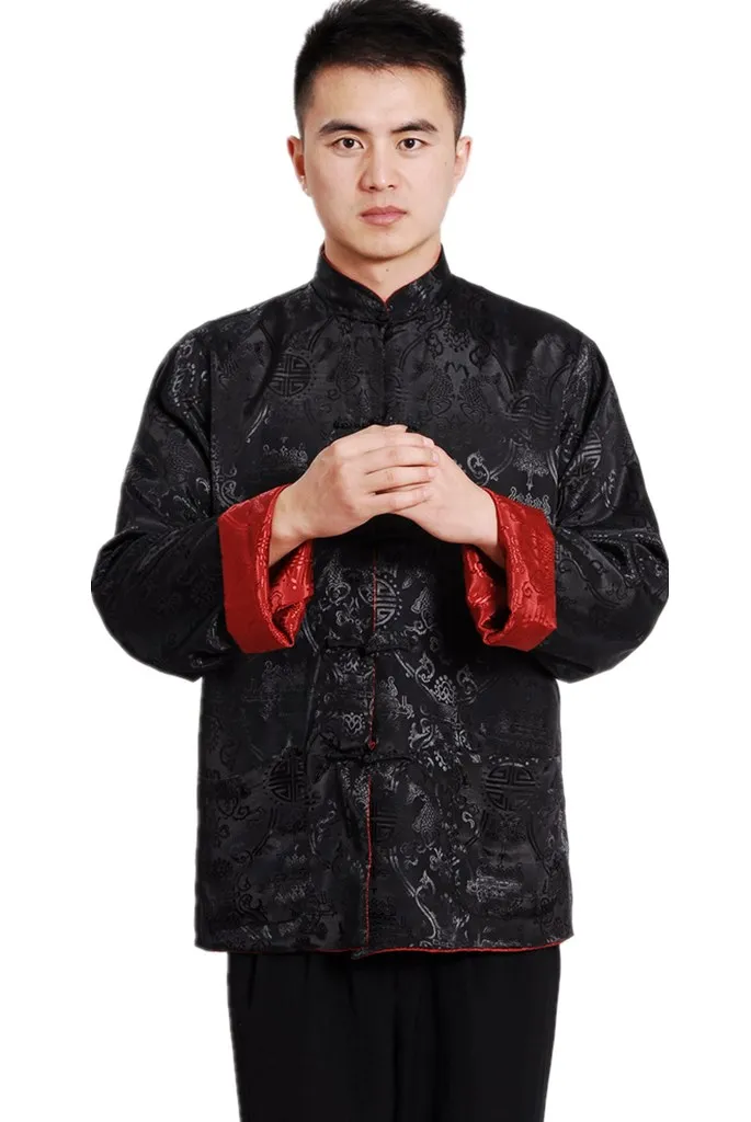 Shanghai Story Long Sleeve shirt Chinese Traditional clothing Two-sided wear tang suit mandarin collar reversible jacket 6 color