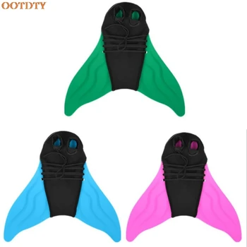

Children's Swimming Fins 1 Pc Training Flippers Color Siamese Diving Tail Swimming Equipment