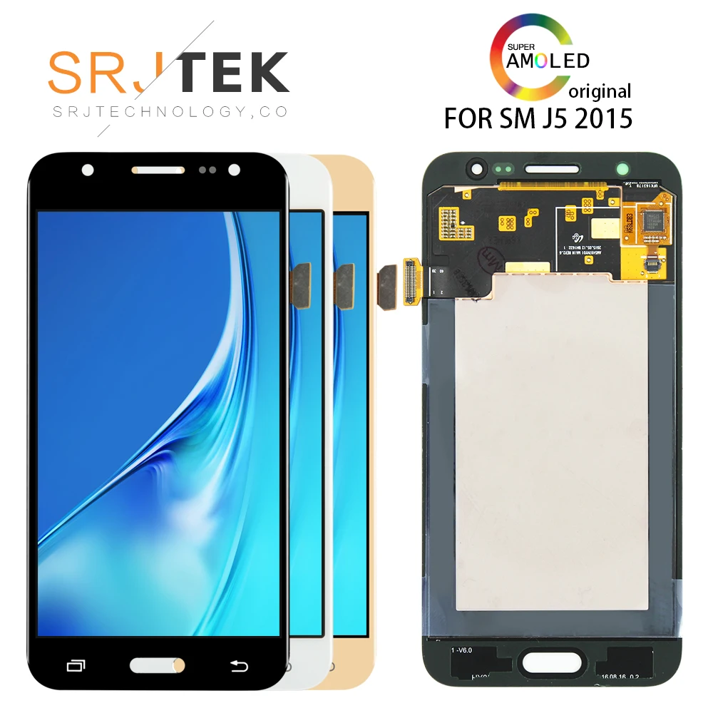 

5'' AMOLED LCD for SAMSUNG Galaxy J5 2015 J500 LCD Display J500H J500FN J500F J500M SM-J500F Touch Screen Digitizer
