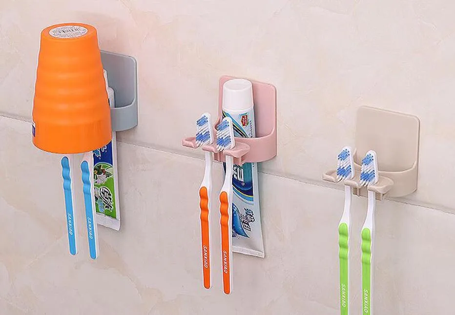 Пластиковый держатель для зубных щеток, стойка для зубных щеток, 2 этапа, вешалка для зубной щетки, зубной пасты, подставка для мытья стаканов, органайзер для ванной комнаты