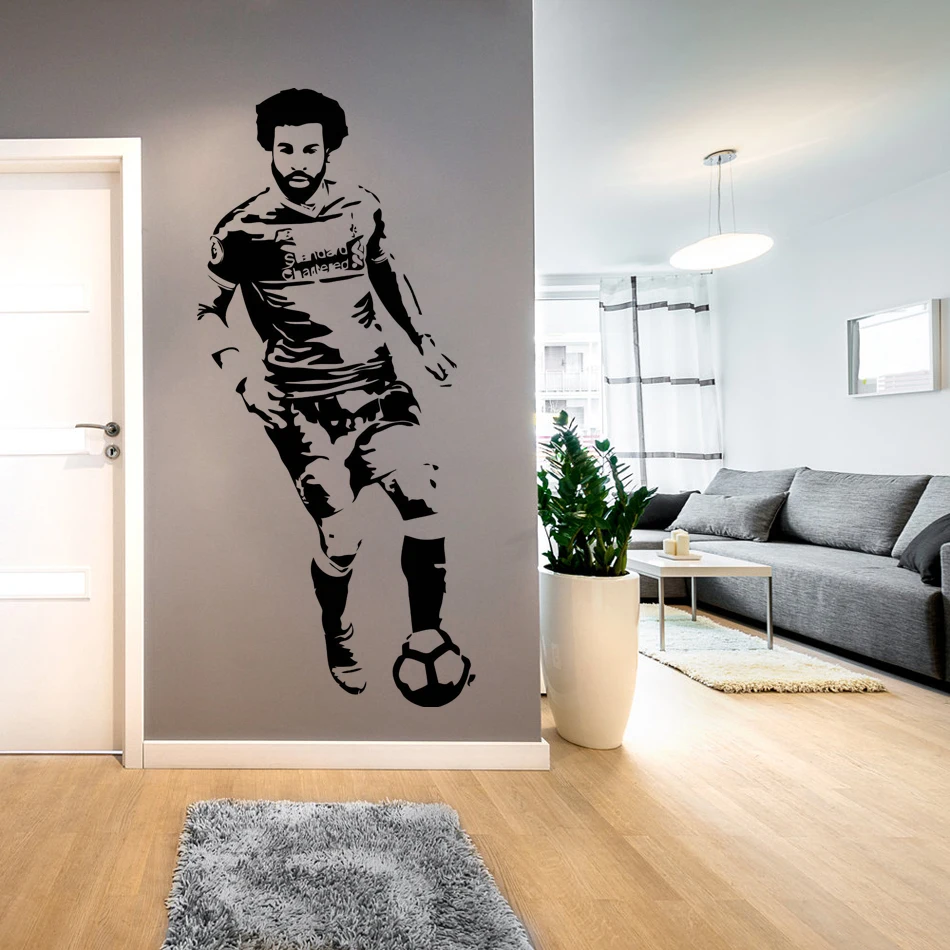

Mohamed Salah Egypt Football Wall Sticker Mural Home Decor Living Room Decoration Liverpool Kids Bedroom Decal Art Poster W609