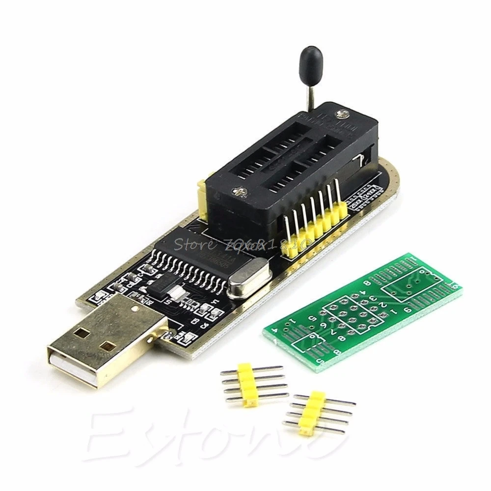 CH341A Series 24 EEPROM BIOS Writer 25 SPI Routing LCD Flash USB Programmer New