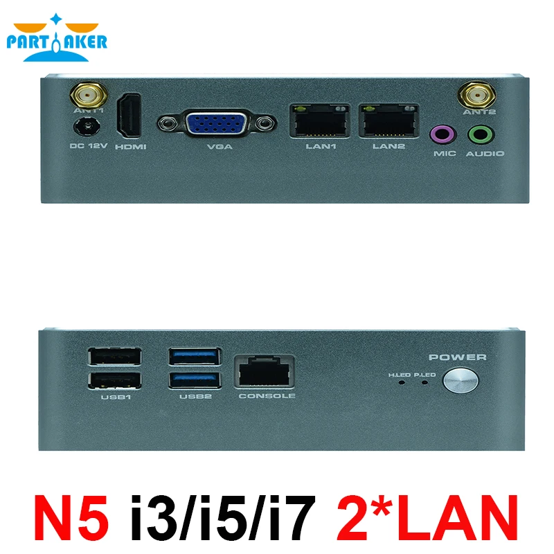 

Partaker N5 Fan version Mini Pc Computer Nano PC With Intel Core I3 4005U i5 4200U I7 4500U