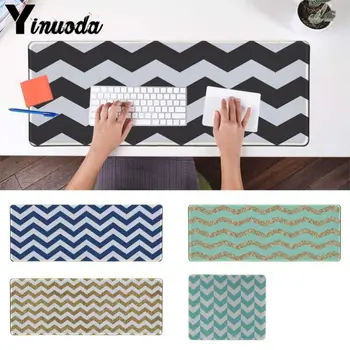 

Yinuoda stripe gold glitter chevron wave Wavy pattern High Speed New Mousepad Size for 30x90cm and 40x90cm Gaming Mousepads