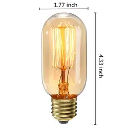 E27 ретро Edison лампы светодиодный светильник Ретро вольфрамовая нить накаливания лампы домашний декор подвесное освещение 220 В