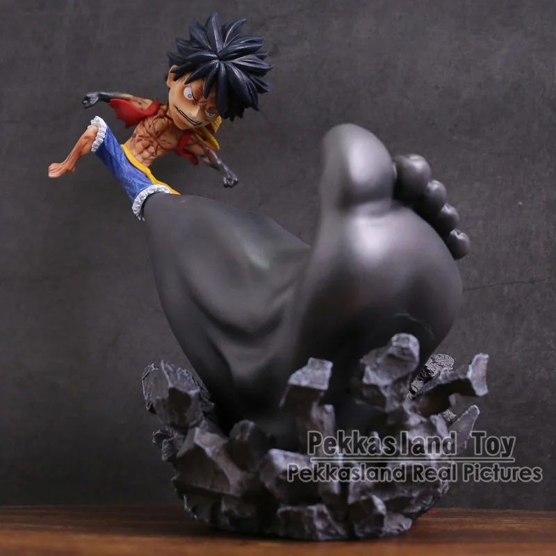 

Anime One Piece Monkey D Luffy Gear Third Big Foot Battle PVC Figure Collectible Model Toy 24cm