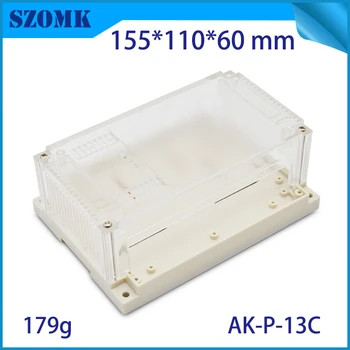 

High quality abs plastic project box pcb enclosure plastic enclosure for electronics with transparent upper cover 155*110*60mm