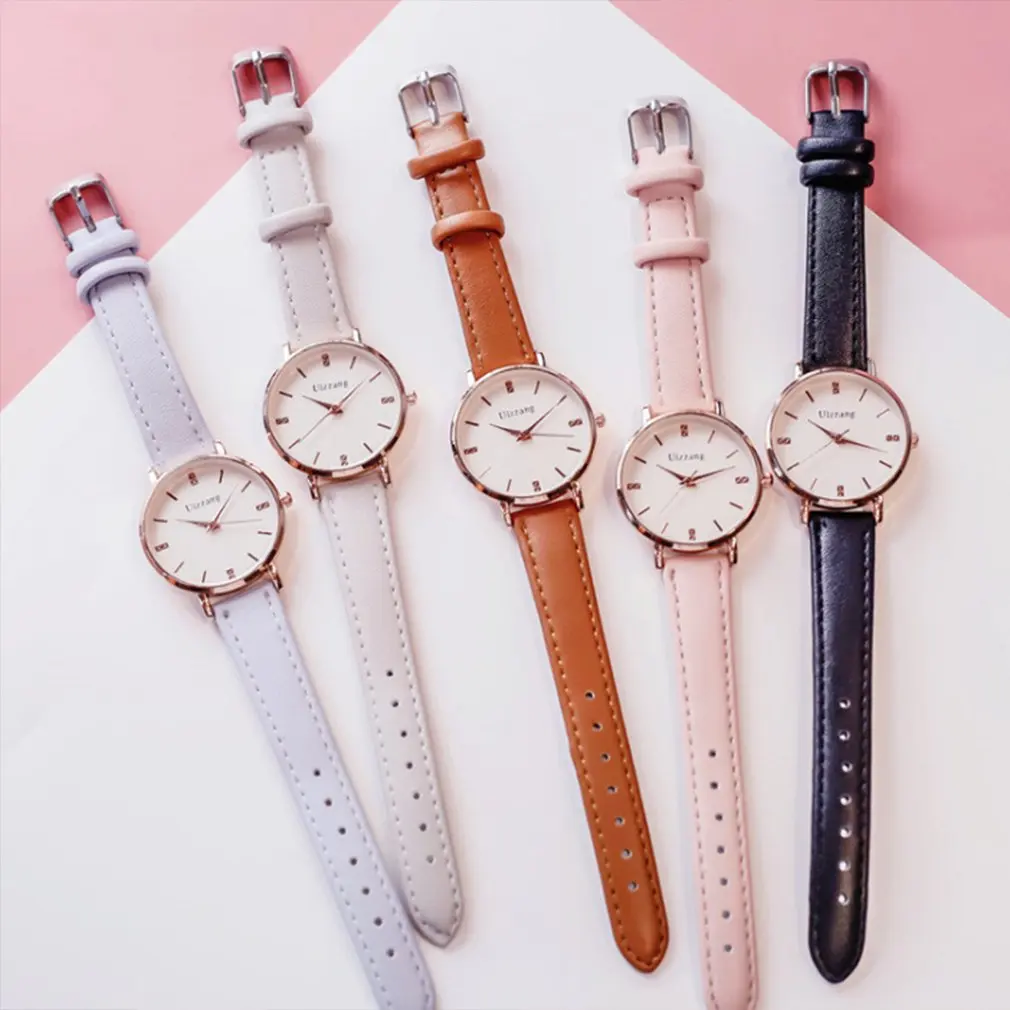 Simple Belt Watch Women Workmanship Watches Precise Quartz Movement