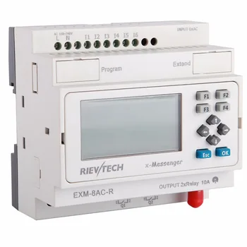

GPRS/SMS/GSM PLC,x-Messenger,latest & innvoative programmable logic controller,telemetry controller EXM-8AC-R