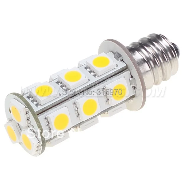 

10pcs/lot 18pcs Of 5050SMD E12 LED Auto Bulb 24V 360LM White Color 3W To Repalce Halogen 30W