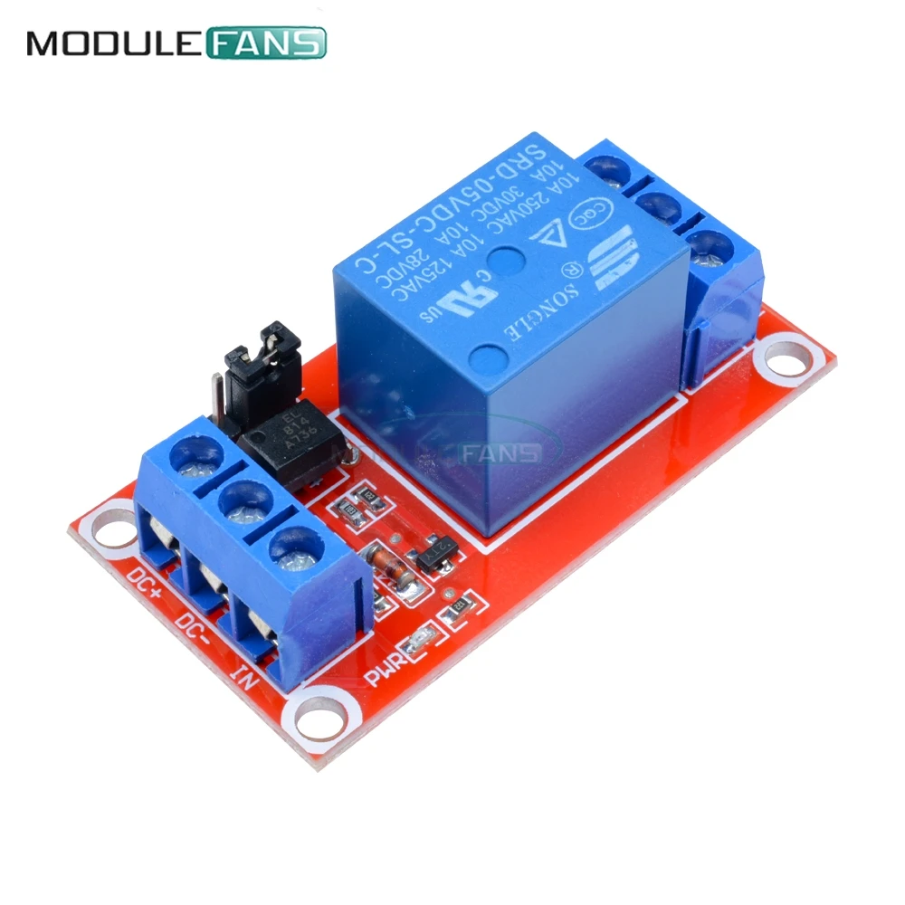 

1 Channel DC 5V Relay Module Board Shield With Optocoupler Support High And Low Level Trigger Power Supply Module For Arduino