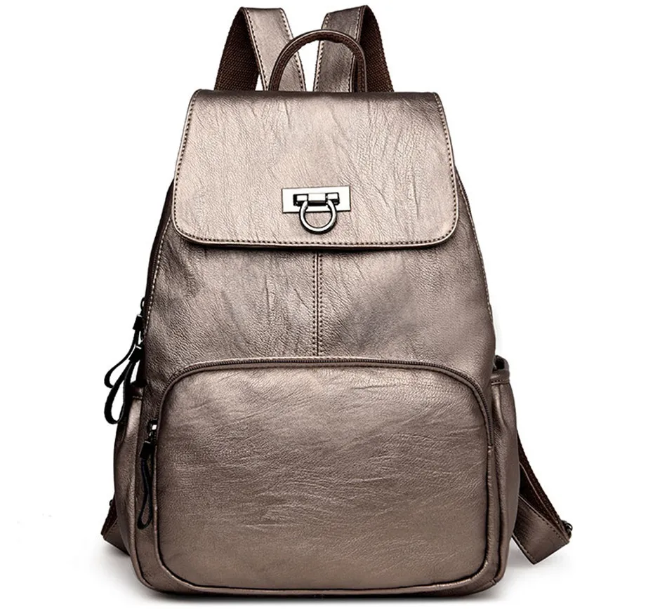 Модный женский рюкзак для отдыха, однотонный кожаный рюкзак высокого качества, Женский дизайнерский школьный рюкзак для девочек-подростков, рюкзак для путешествий