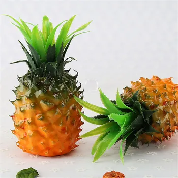 

1 Piece Creative Artificial Pineapple PU Artificial Ananas Fake Decorative Fruit Cute Artificial Dining Table Decoration