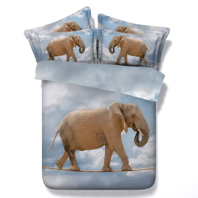 3D Elephant Bedding set for adults duvet cover bed sheets spread linen
