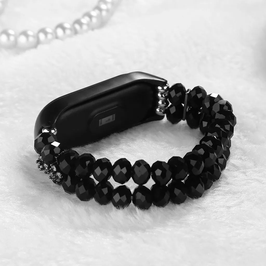 Ремешок для часов Xiaomi Mi Band 4 сменный Браслет с кристаллами металлический корпус