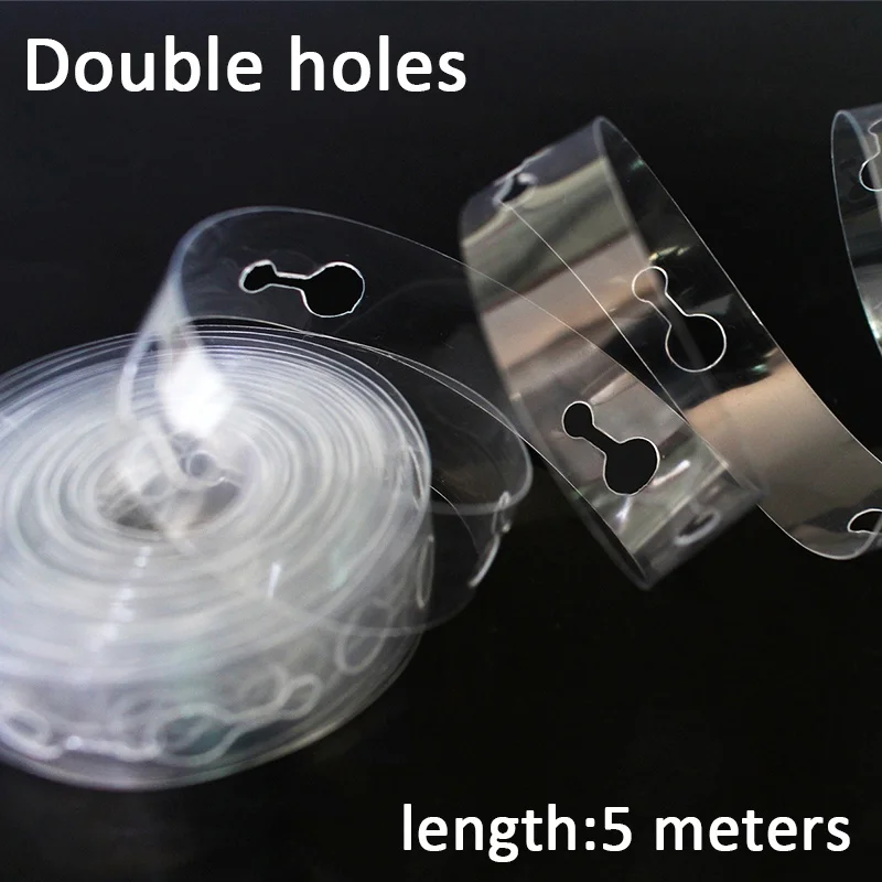 5 м воздушные шары аксессуары баллон цепи шары на день рождения или свадьбу Декорации для фона Babyshower вечерние шары цепь Арка Декор - Цвет: double hole chain