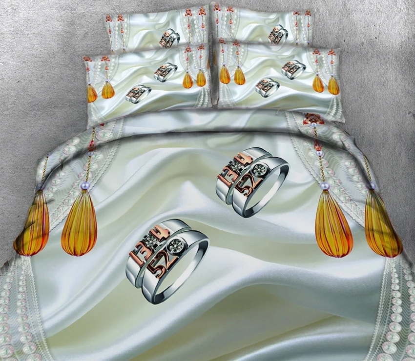 

Lifetime I 520 Rings theme painting 3d effect photo bed linen can be customized photo pattern