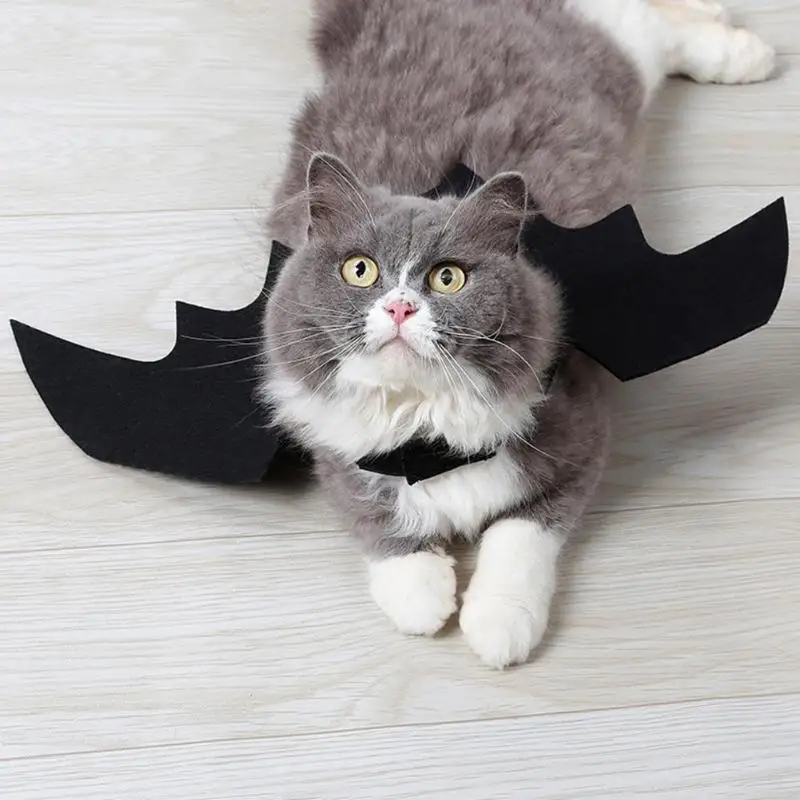 

Pet Costumes Bat Wings Black Cool Fancy Dress Dog Cat Decoration Adjustable Cat Wings for Pets decoration Pet Products