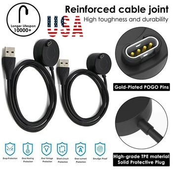 

New 2Pcs Charger For Garmin Fenix 5 5S Fenix 5X plus Forerunner 935 Vivoactive 3 Approach S60 X10 Quatix 5 Smart Watch Accessory