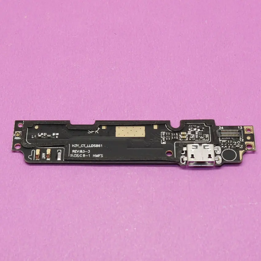 

YuXi 1X Dock Connector Micro USB Charging Port Flex Cable Ribbon Module + Mic Replacement Parts For xiaomi redmi Note 2 Note2