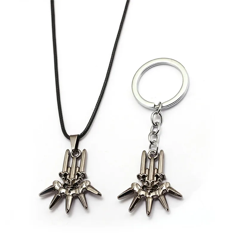 

Game NieR:Automata Keychain Metal Key Ring Holder YoRHa Colar Pendant Porte Clef Kolye Men Gift Porte llavero Chaveiro HF12782