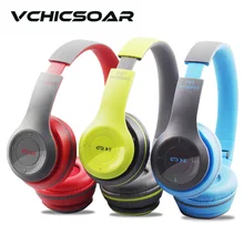 VCHICSOAR Auriculares Bluetooth Inalámbricos Plegables Portátil Auricular con Micrófono de Alta Fidelidad Estéreo Bajo Pesado Auriculares para PC Teléfono Móvil