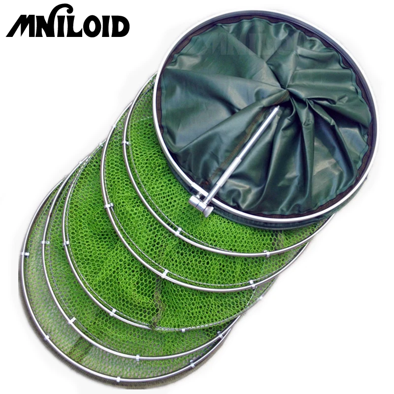 Double Stainless Steel 5 Layers Collapsible fish Basket Dip Net to Keep