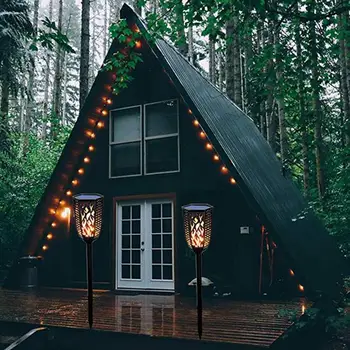 

99LED Solar Flickering Flame Light Outdoor Waterproof Garden Torch Lamp Landscape Decoration Garden Lawn Light