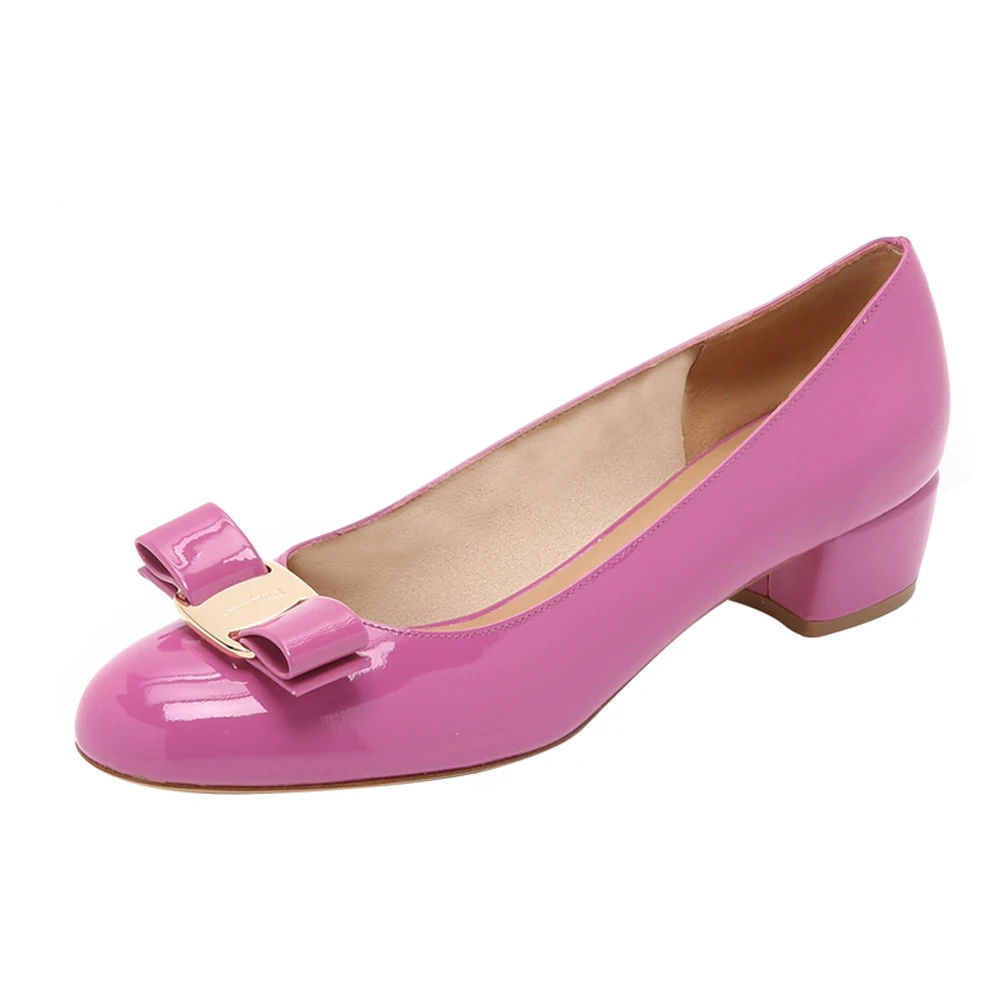 block heel round toe shoes