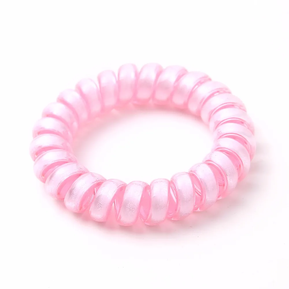 5 قطعة/الحزمة النساء المطاط الشعر حبل مطاطا Hairbands دوامة شكل الشعر العلاقات أغطية الرأس اكسسوارات الهاتف سلك خط عقال