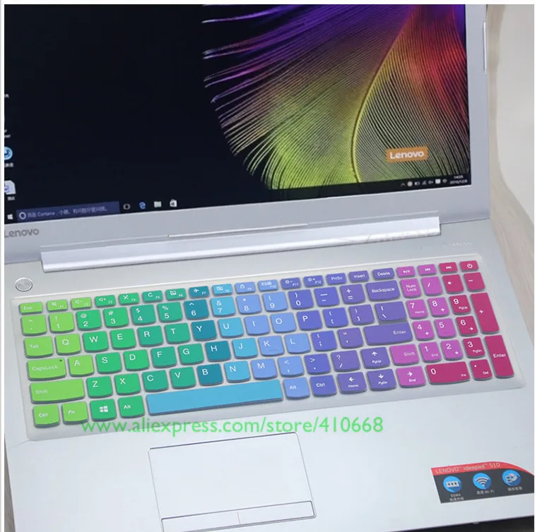 15 6 дюймовый силиконовый защитный чехол для клавиатуры Lenovo Ideapad 300 17 700 500S Idea pad
