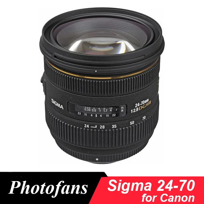 Sigma 24 70mm f/2.8 ex dg hsm si lente para canon|lens for canon|sigma  24-70canon lens - AliExpress