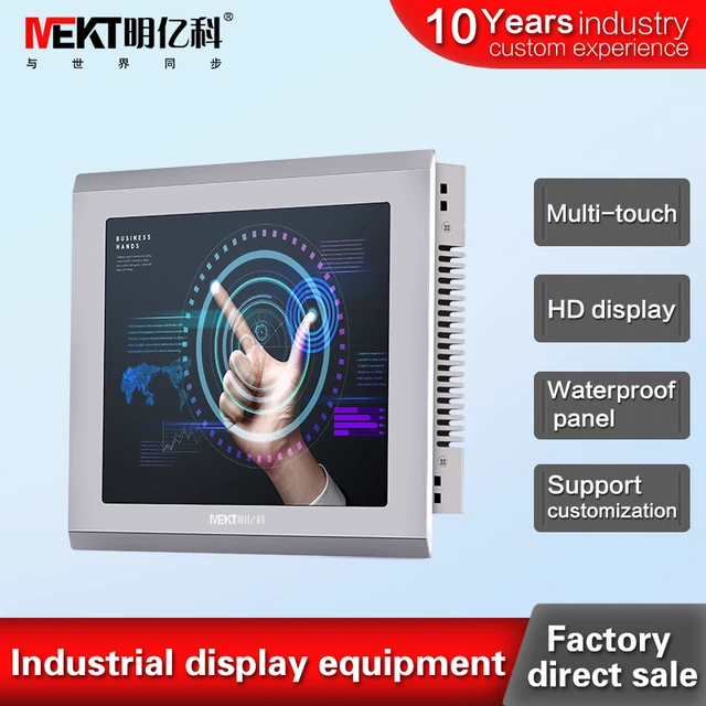 Cheap MEKT waterproof touch screen monitor 10.4-inch usb touch screen lcd monitors  Industrial Embedded touch display