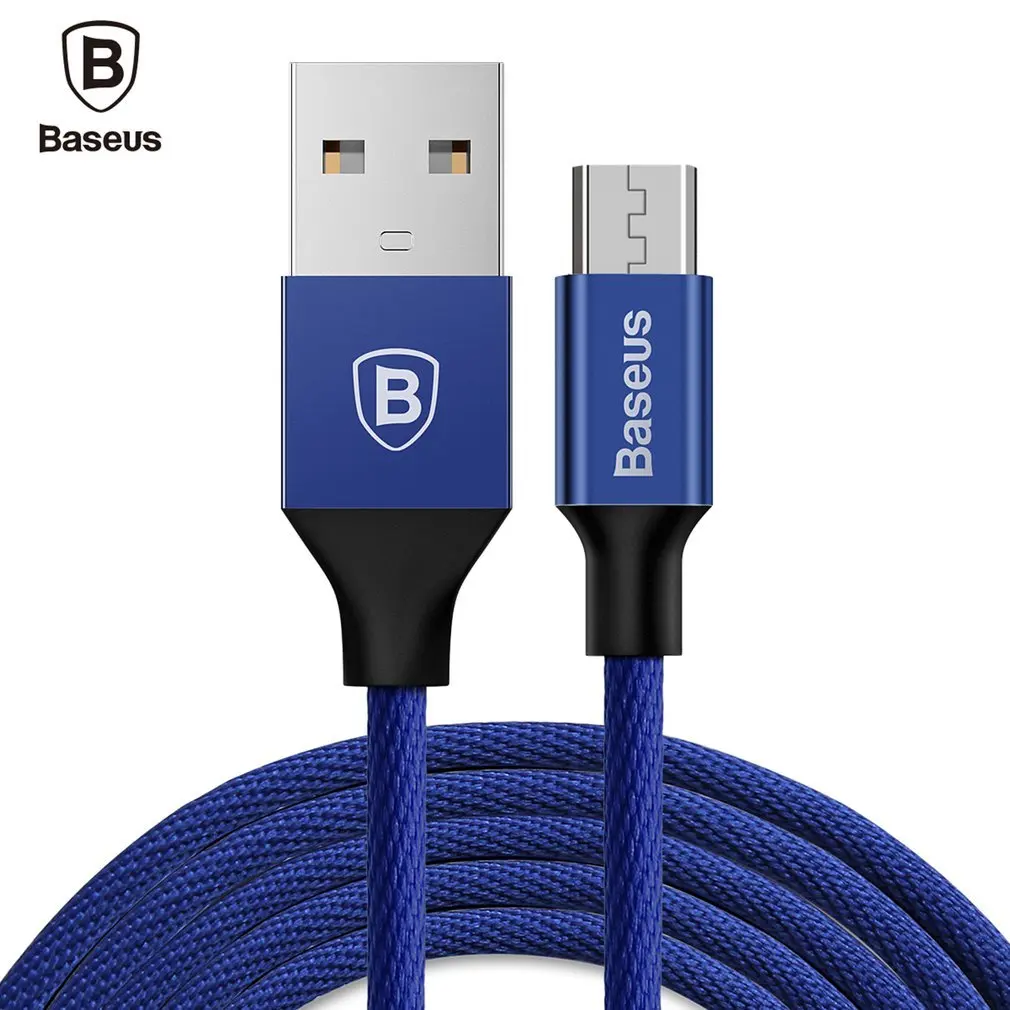 Baseus 100cm Micro USB Cable 2A Fast Data Sync Charging Cable Braided
