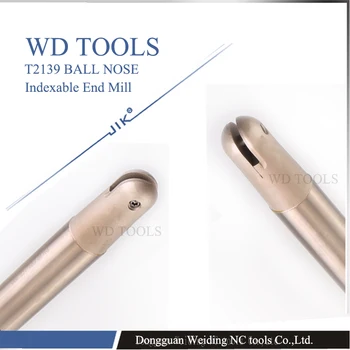 

Free Shipping C25-10R-250-1T T2139 T2139- Indexable Ball Nose milling cutter COPY mill for finish machining C25 end mill