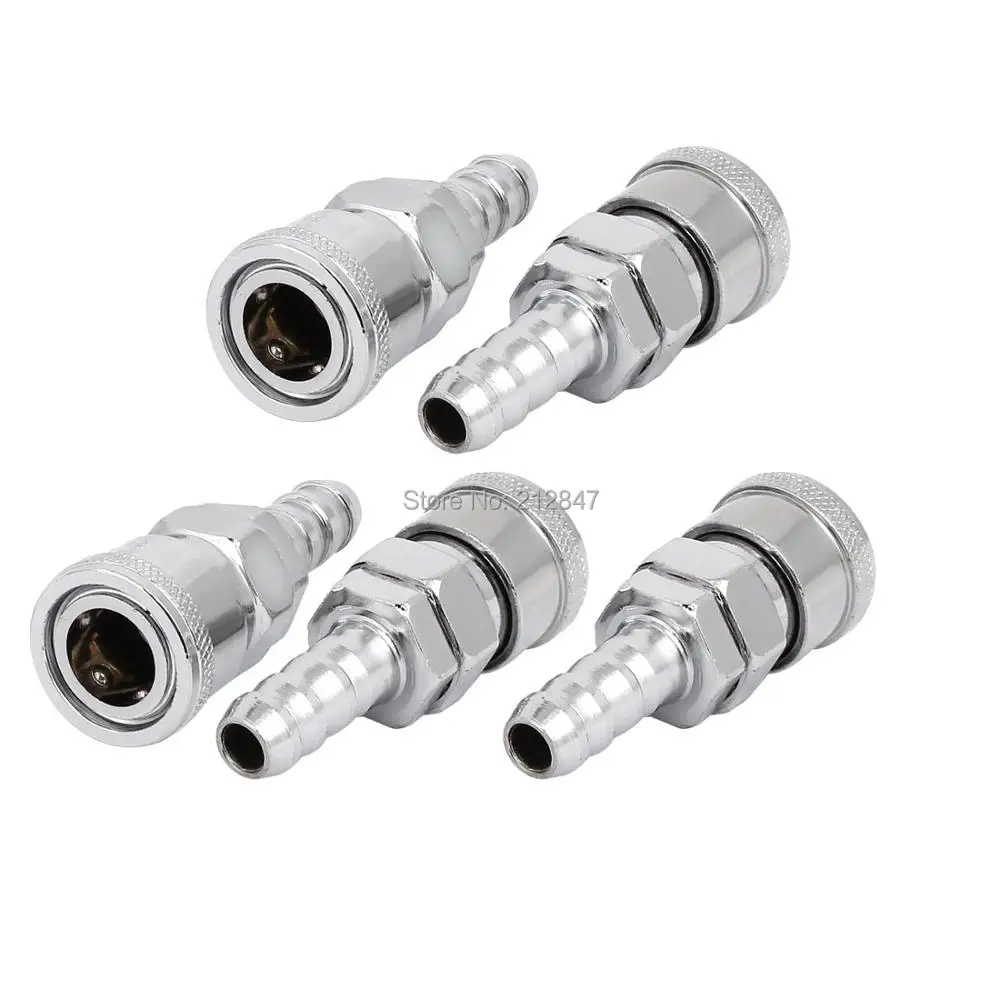

SH-30 Air Compressor Zinc Plated Pneumatic Quick Coupler 5PCS for 10mm Pipe Inner Dia