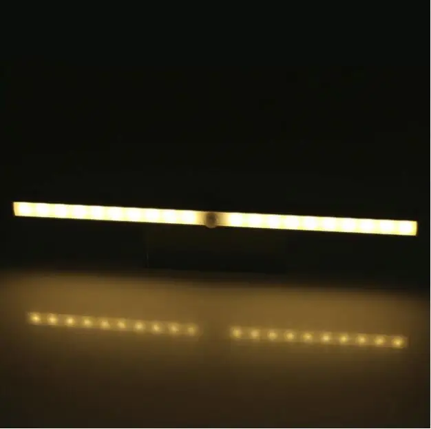 cheap Under Cabinet Lights Kitchen Lighting IR Motion Sensor 20 LEDs Night Lamps USB Chargeable Stair Light Closet Lamp