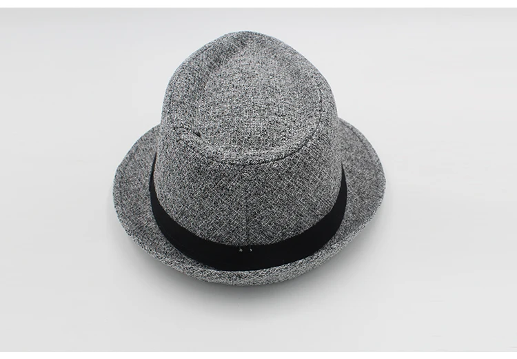 Hat gangster Hat men felt  fedora Hats for men women 58 cm adjustable  (11)