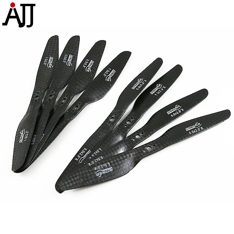 

4pairs/bag Rctimer TM 6x2'' 6020 Carbon Fiber Propeller CW CCW Props TM-6020 FPV Multi-rotor Pro
