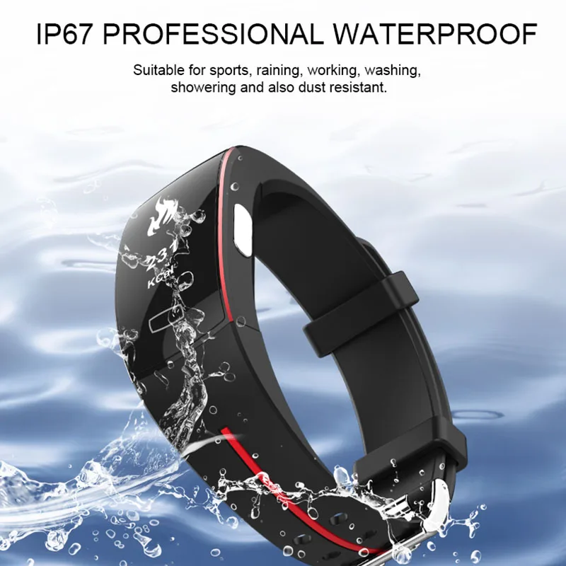 

Best Selling Smart Bracelet Support ECG+PPG Blood Pressure Heart rate Monitoring IP67 waterpoof Pedometer Sport Fitness Bracelet