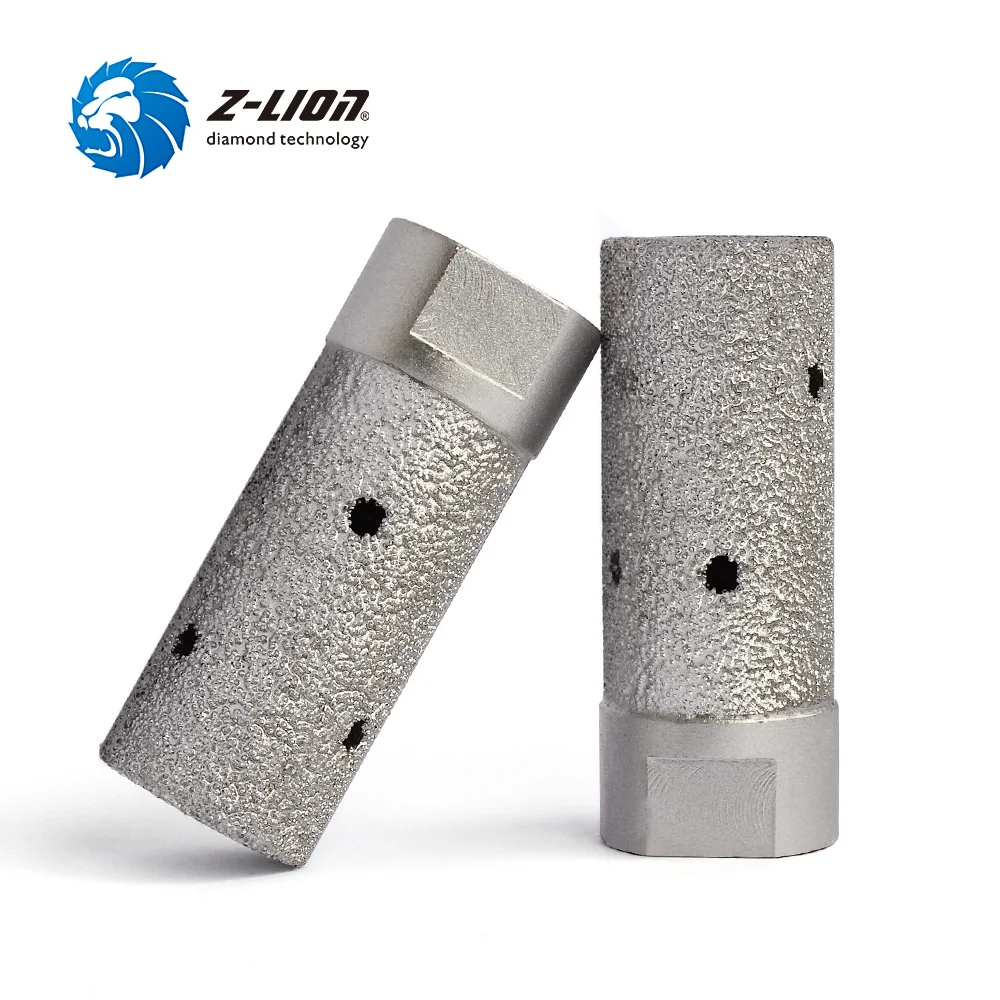 Z LION D25 * 50T 1 дюйм Алмазная вакуумная пайка Палец Бит грубой зернистости