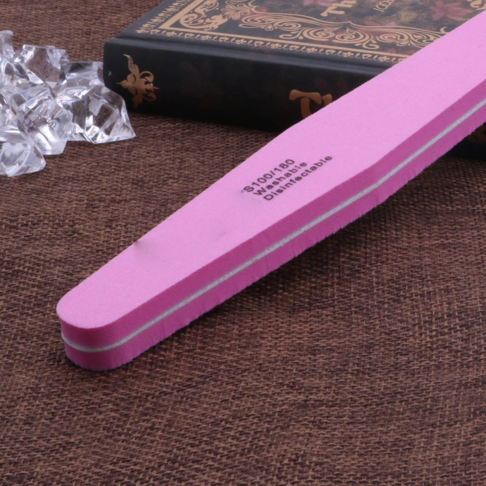 Beli 1 PC Kuku File Dua Sisi Tahan Air 100 180 Grit Tips Nail Art Buffer Spons Lembut Harga 1 PC Kuku File Dua Sisi Tahan Air 100 180 Grit Tips Nail Art Buffer Spons Lembut