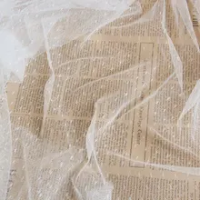 4 ярдов белая сетка кружева ткани точки марли для свадьбы тюль кружева ткани вышитые ткани