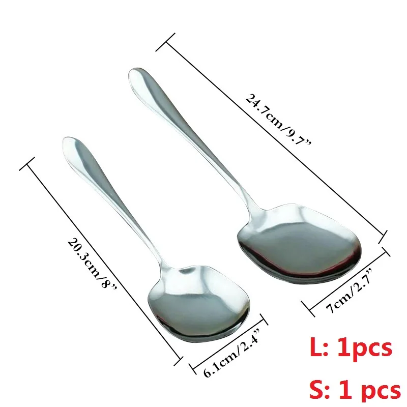 Cuillère à soupe ronde polie en acier inoxydable, cuillères de service,  cuillère de dégustation, cuillère à café pour la cuisine, 73 bars,  restaurants - AliExpress