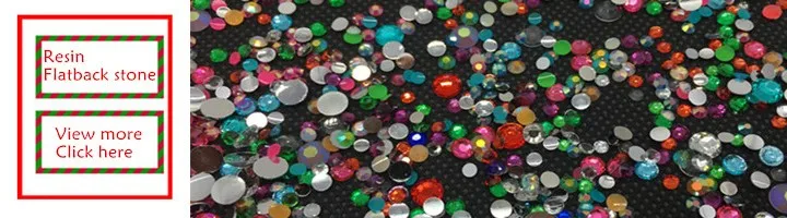 Resin flatback stone