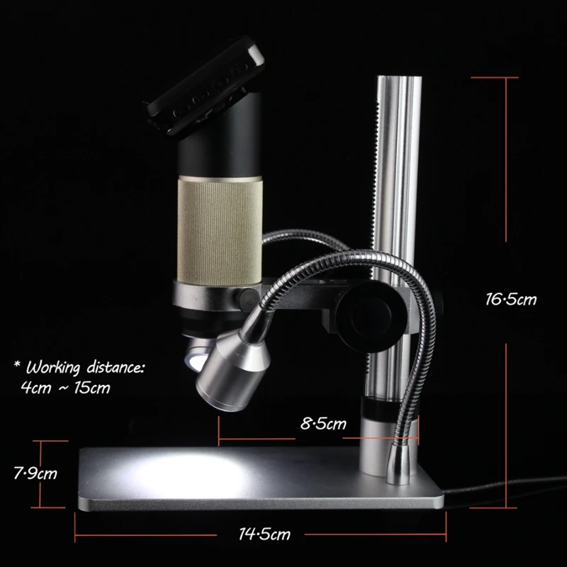 Andonstar HDMI Microscope HD 1080P Digital Video Microscopes 300X Long Object Distance Solder Repai