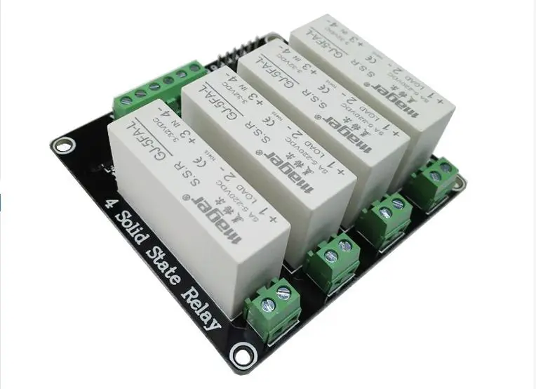 

4-Channel SSR Solid State Relay high-low trigger 5A 3-32V
