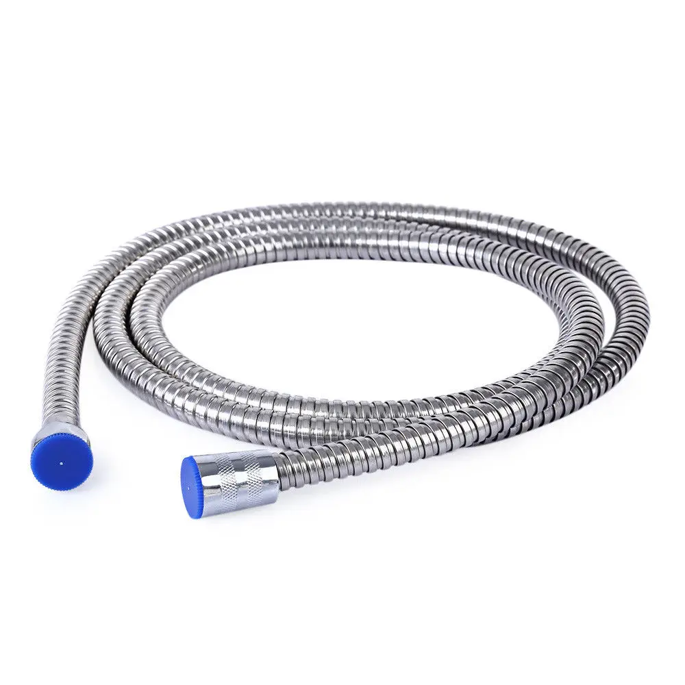 

New Brand Convenience 2M Long Stainless Steel Flexible Replace Handheld Shower Head Hose